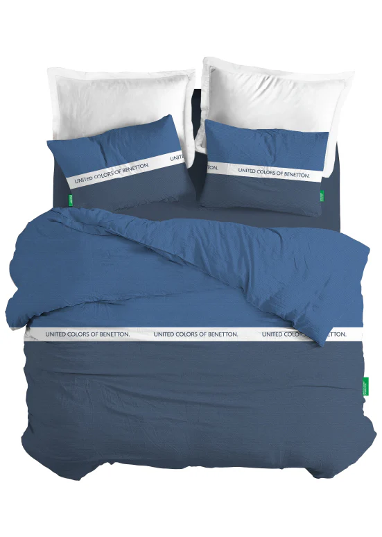 Exclusive Benetton , מצעים דו-צדדיים -נייבי/כחול - Image 7