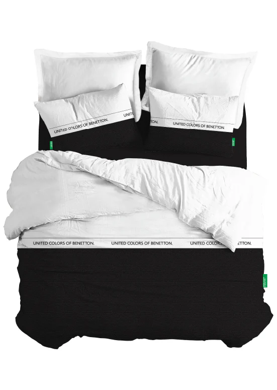 Exclusive Benetton , מצעים דו-צדדיים -שחור/לבן - Image 6