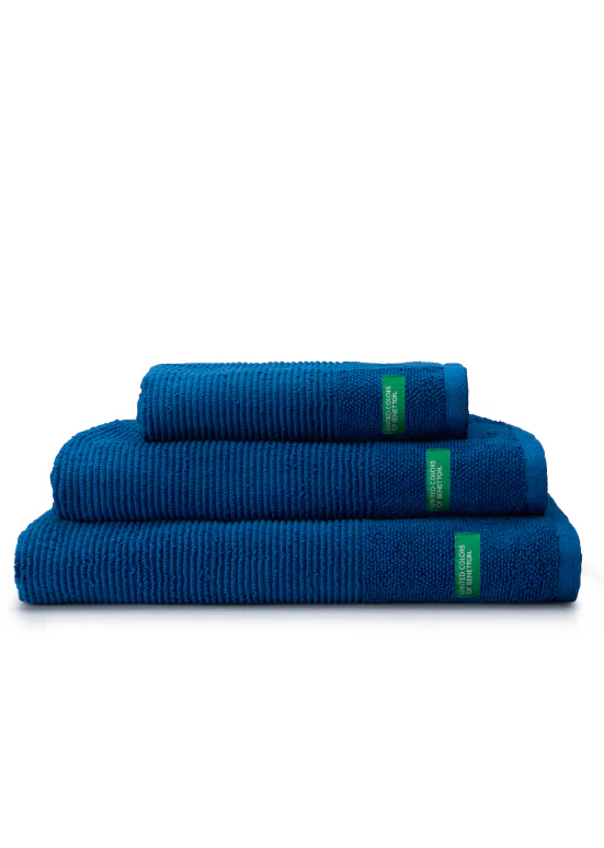 Benetton RIBS, מגבות כותנה פרימיום - כחול - Image 3