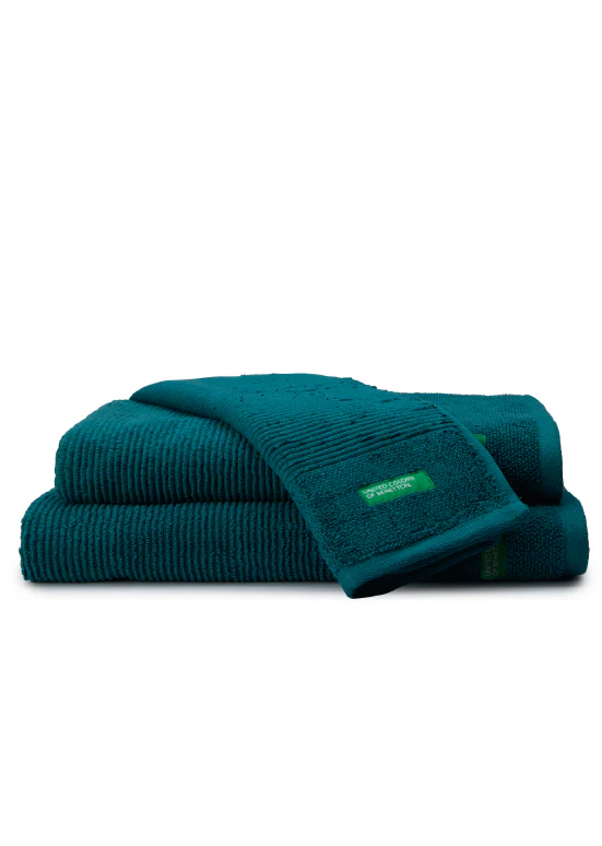 Benetton RIBS, מגבות כותנה פרימיום - ירוק - Image 4