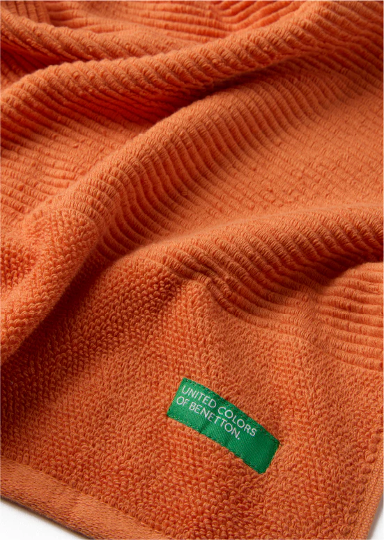 Benetton RIBS, מגבות כותנה פרימיום - כתום - Image 5