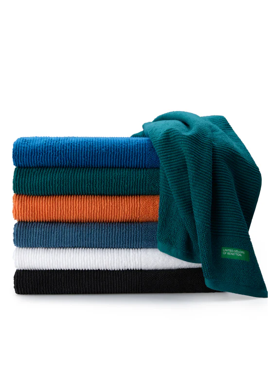 Benetton RIBS, מגבות כותנה פרימיום - כתום - Image 6