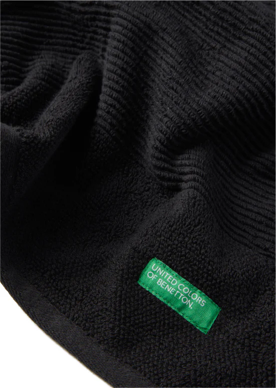 Benetton RIBS, מגבות כותנה פרימיום - שחור - Image 5