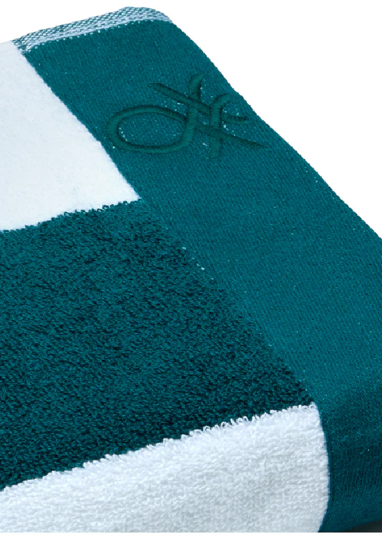 Benetton Stripes – מגבת פסים, ירוק - Image 5