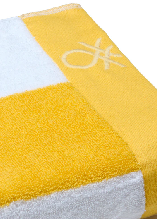 Benetton Stripes – מגבת פסים, צהוב - Image 5