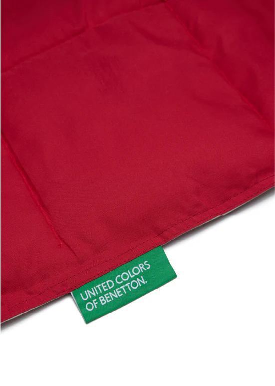 שמיכת מעבר דו־צדדית Benetton -  אדום/אבן - Image 4
