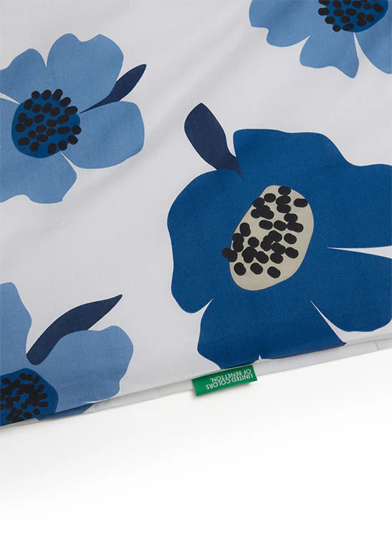 Benetton Botanic Collection סט כותנה בוטני - כחול - Image 4