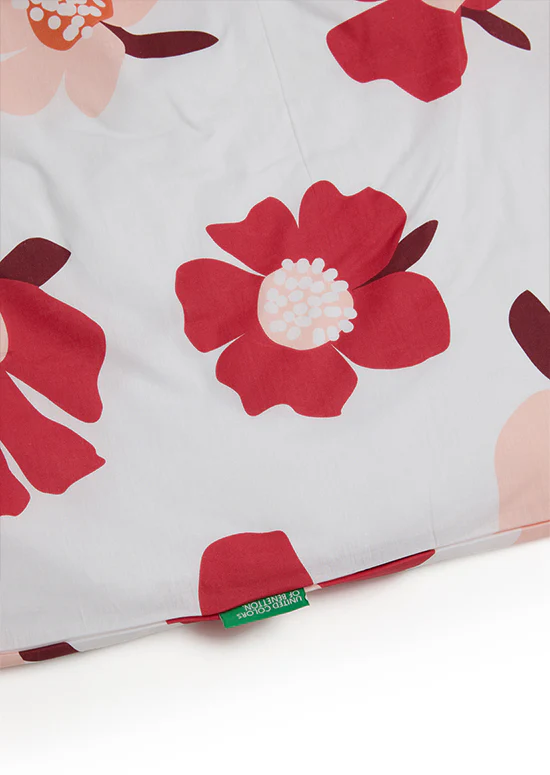 Benetton Botanic Collection סט כותנה בוטני - אדום - Image 5