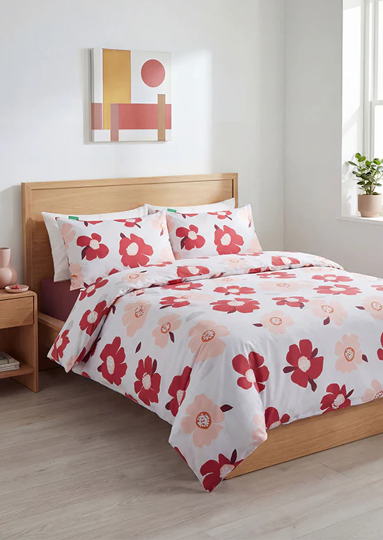 Benetton Botanic Collection סט כותנה בוטני - אדום - Image 6